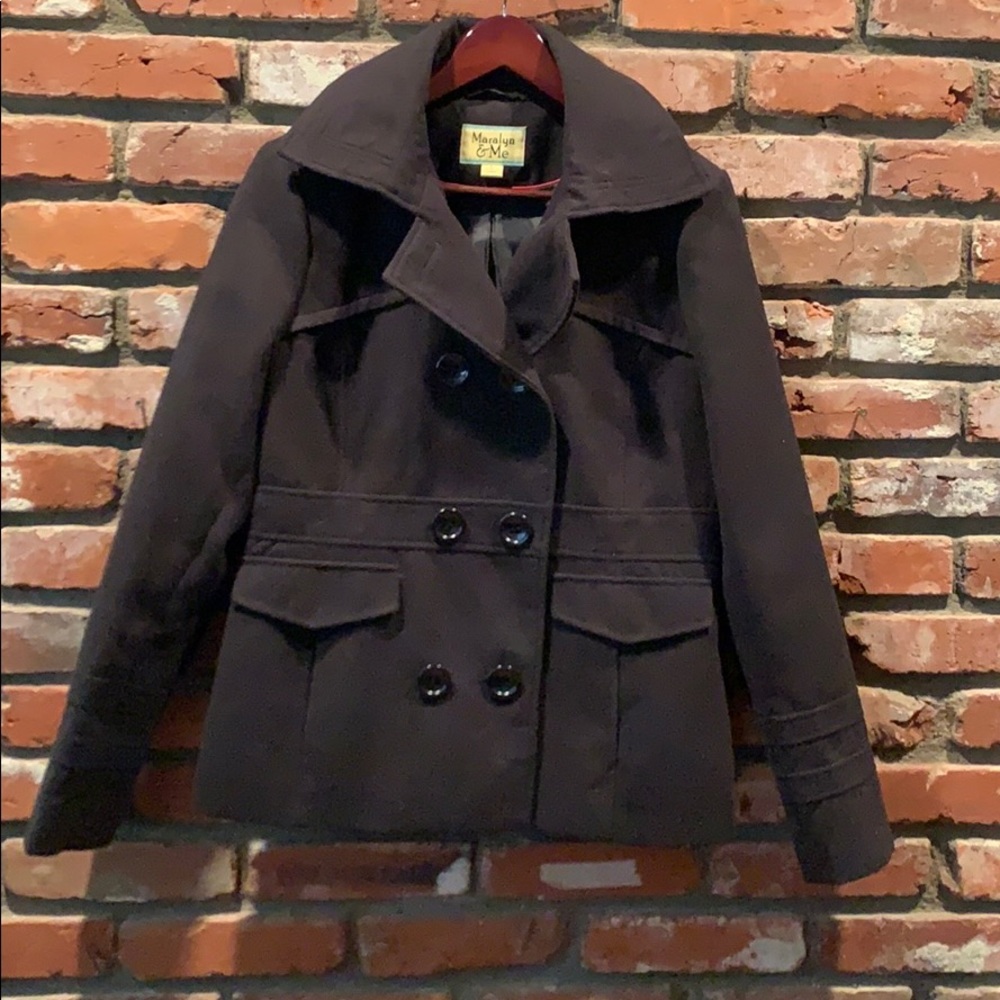 Black pea coat